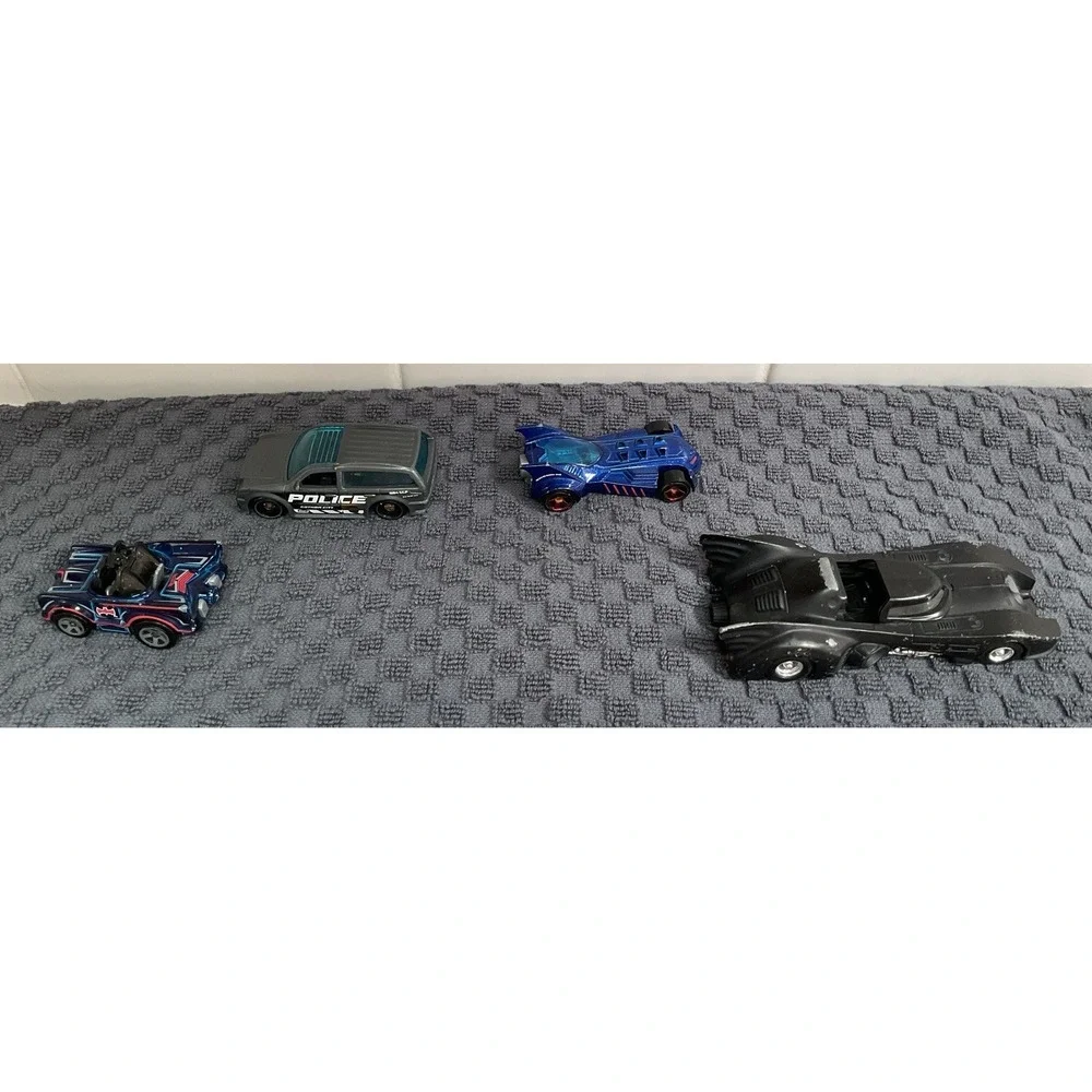 DC Comics Batman Batmobile Lot of 4 Die Cast Cars Mixed Lot